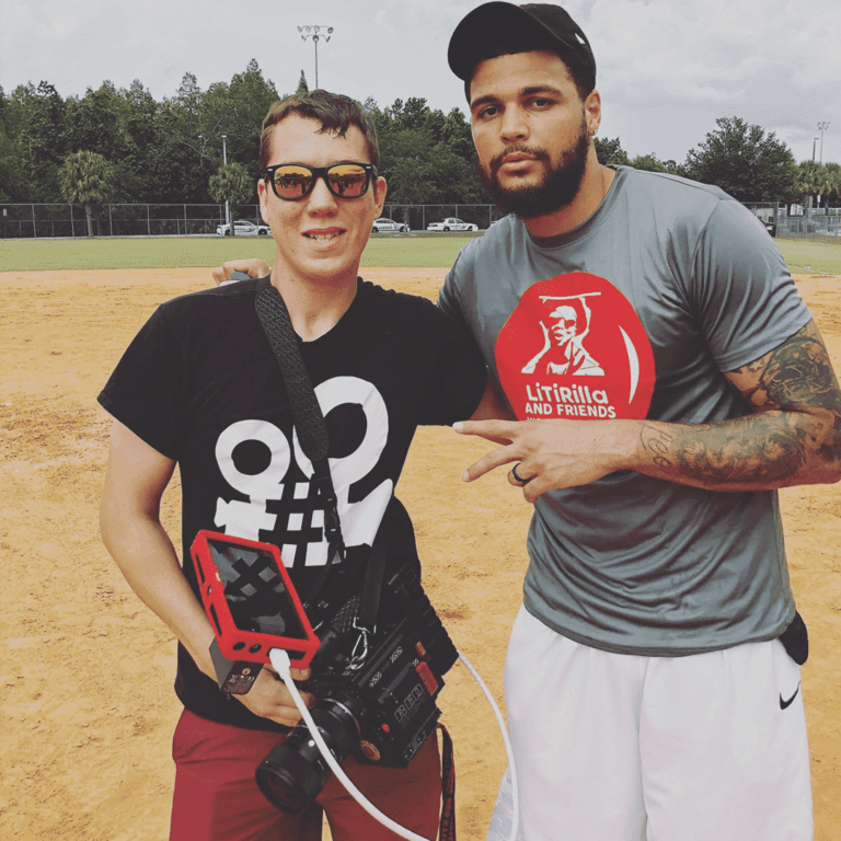 Adam with NFL WR Mike Evans