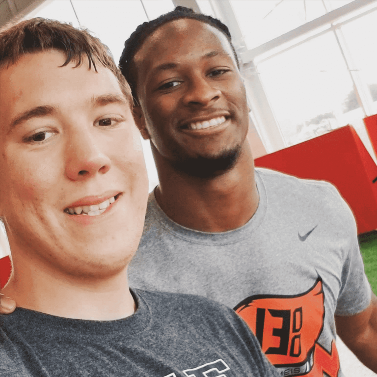 Adam with NFL RB Todd Gurley